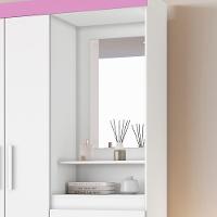 Guarda-roupa Nt6020 Branco Com Rosa - Notavel - 5