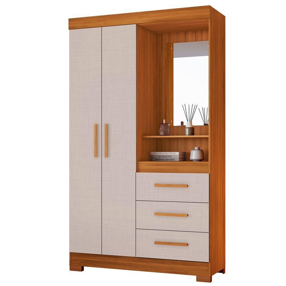 Guarda-roupa Nt 6020 Freijo Com Off White - Notavel - 1