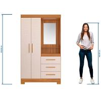 Guarda-roupa Nt 6020 Freijo Com Off White - Notavel - 5