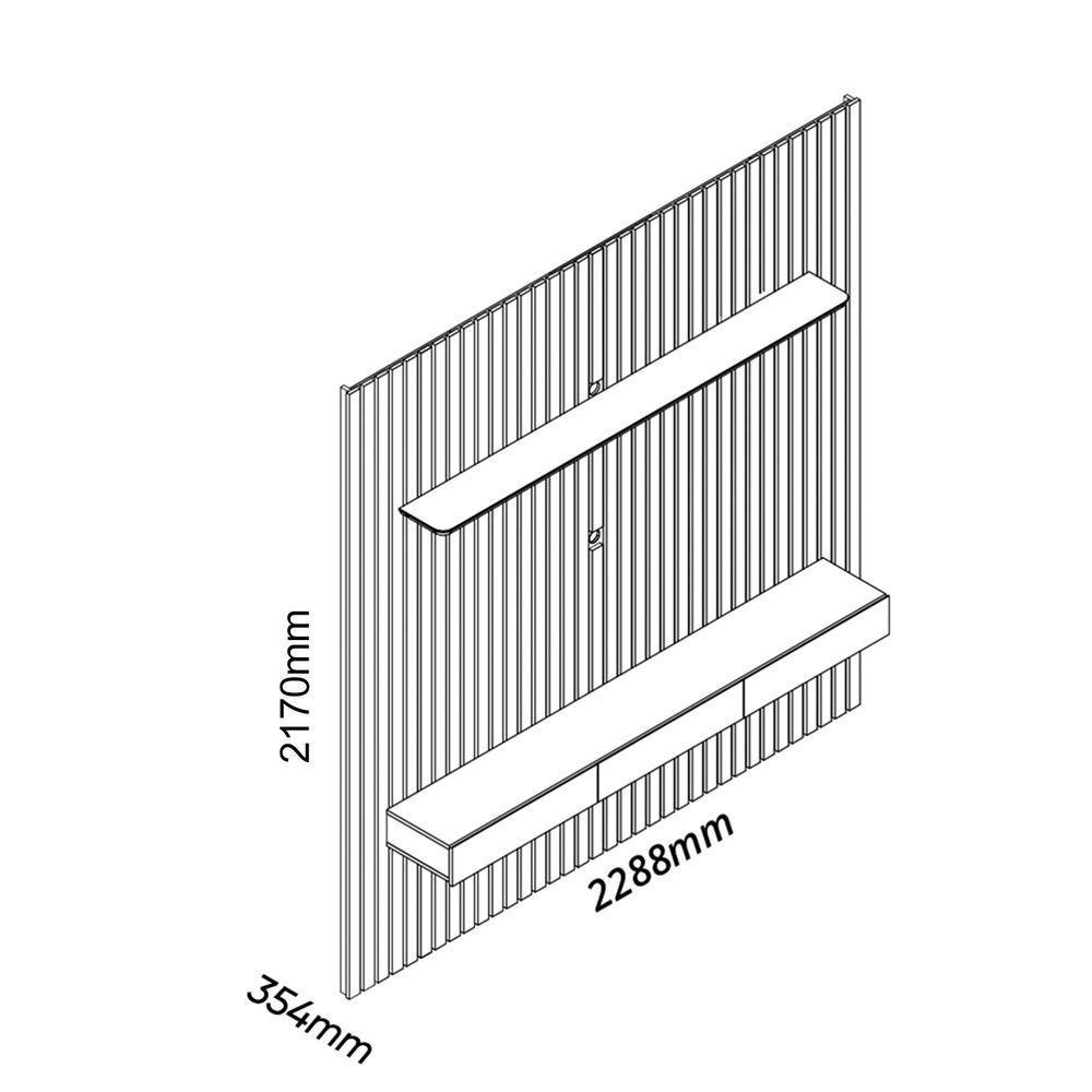 Home Nobre Clean 2.2 Naturale Com Off White - Moveisaqui - 6