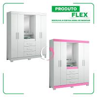 Guarda-roupa 4 Portas Nt 5015 Branco - Notável - 5