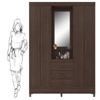 Guarda Roupa Casal Capelinha Persia Café - Demóbile - 2