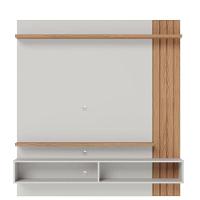 Painel Para Tv Home Suspenso Juriti 1.5 Off White Matte Freijó Com Mesa De Centro Jeri Off White Freijó - Colibri - 3