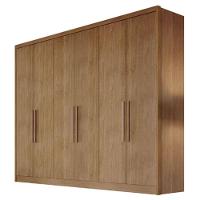 Guarda Roupa Casal New Messina 6 Portas 8 Gavetas Cumaru 23 - Novo Horizonte - 1
