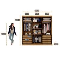 Guarda Roupa Casal New Messina 6 Portas 8 Gavetas Cumaru 23 - Novo Horizonte - 2