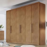 Guarda Roupa Casal New Messina 6 Portas 8 Gavetas Cumaru 23 - Novo Horizonte - 7