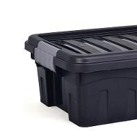 Caixa Organizadora Mudanca Rodinhas 31 Litros Maleta Grande Carrinho Container Empilhavel Multiuso Porta Alimentos Brinq - 5