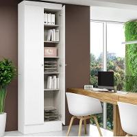 Armário Multiuso 2 Portas Space Branco Acetinado - Thb - 6