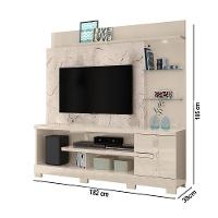 Estante De Tv 55 Pol 182cm Com Pé Para Sala Elaris Calacata-off White M20 - D'rossi - 3