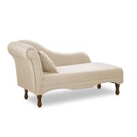 Divã Recamier Pés Retrô Medelin 150cm Linho E03 - D'rossi Bege - 2