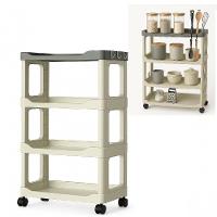 Carrinho Organizador 4 Prateleiras Multiuso Canto Auxiliar Manicure Brinquedos Cozinha Fruteira Quarto Escritorio Varand - 1