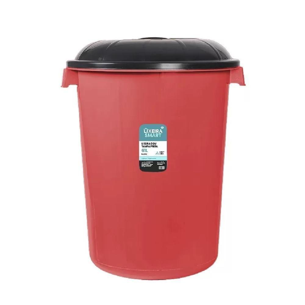 Lixeira Coleta Seletiva 61 Litros Gigante Cesto De Lixo Grande Container Multiuso Casa Condominio Mudança Organizador Lo - 5