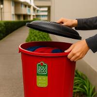 Lixeira Coleta Seletiva 61 Litros Gigante Cesto De Lixo Grande Container Multiuso Casa Condominio Mudança Organizador Lo - 2