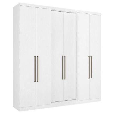 Guarda Roupa Casal Presence 6 Portas Branco Acetinado - Thb