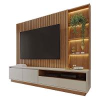 Estante Home Theater Cancun Freijó Off White Matte - Colibri - 1