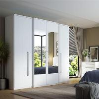 Guarda Roupa Casal Splendore Glass 4 Portas Branco Acetinado - Thb - 4