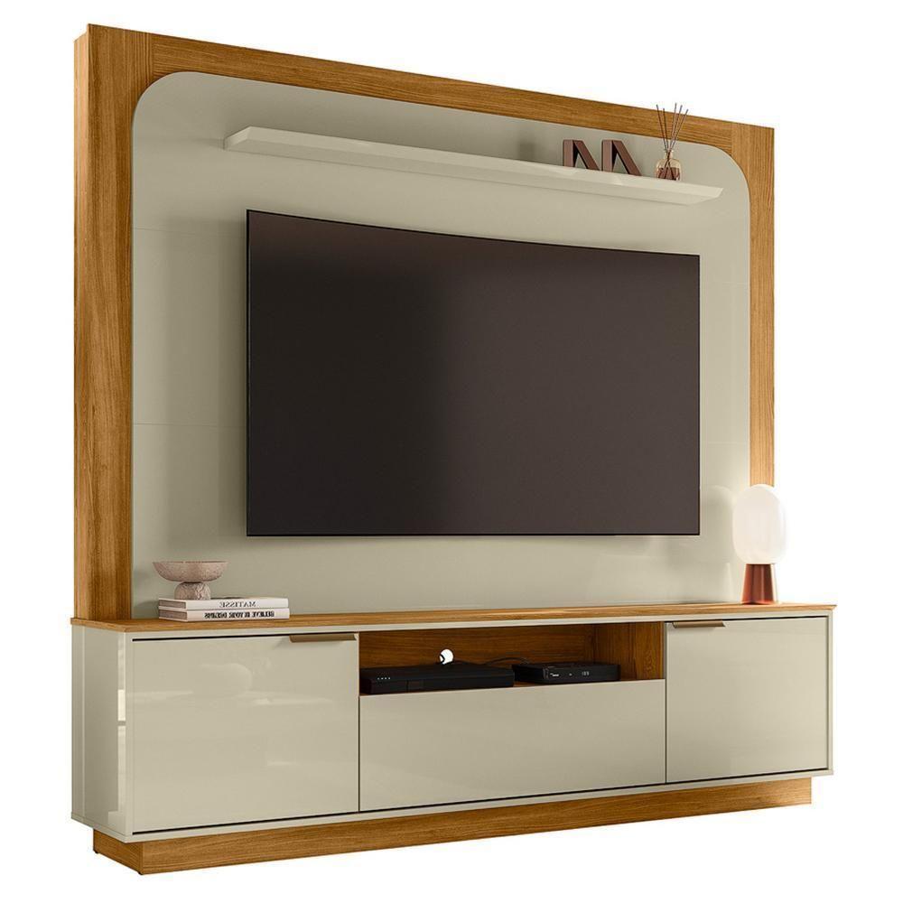Estante Home Theater Nilo Cumaru/opala Para Tv Até 75” - Madetec Cumaru/opala - 1