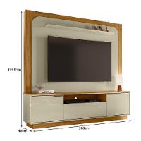 Estante Home Theater Nilo Cumaru/opala Para Tv Até 75” - Madetec Cumaru/opala - 2
