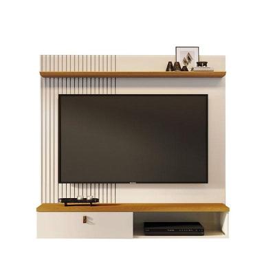 Estante Home Theater Suspenso íris Cinamomo Off White - Madetec