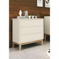 Cômoda Gaveteiro Classic New Areia Fosco Com Natural - Reller - 2