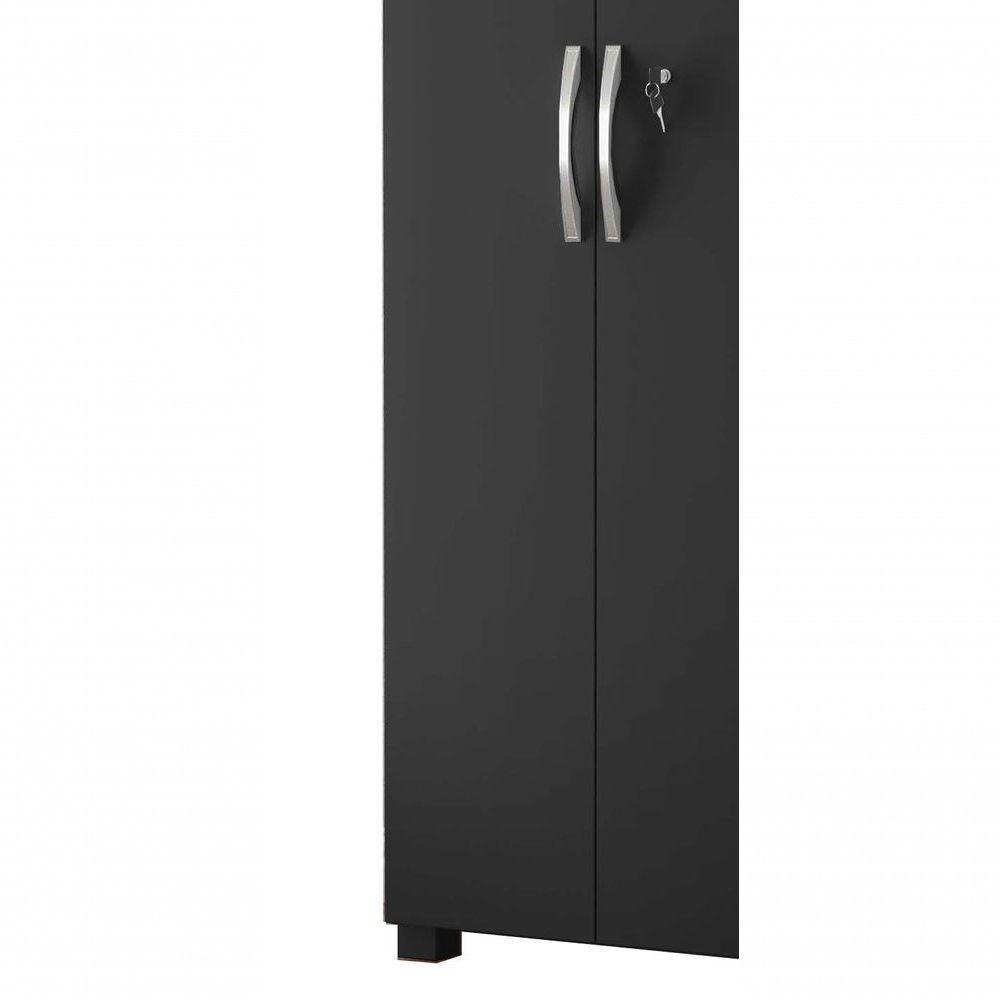 Armário Multiuso Platte Preto - Moveisaqui - 3