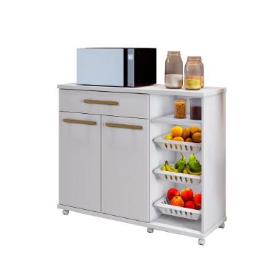 Armário De Cozinha Com Fruteira Salinas Arte Móveis Branco