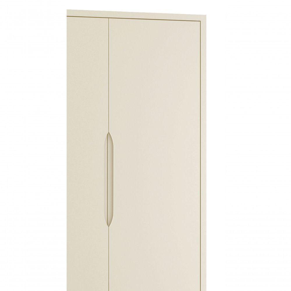 Guarda-roupa Retrô 2 Portas Théo New Areia Fosco Com Natural - Reller - 4