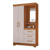 Guarda-roupa 2 Portas Nt 5170 Freijó Com Off White - Notável - 1