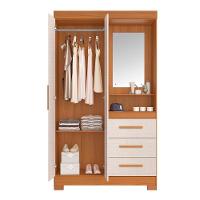 Guarda-roupa 2 Portas Nt 5170 Freijó Com Off White - Notável