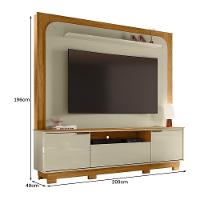 Estante Home Theater Nilo Cumaru/opala Para Tv Até 75” Com Pés - Madetec Cumaru/opala - 5