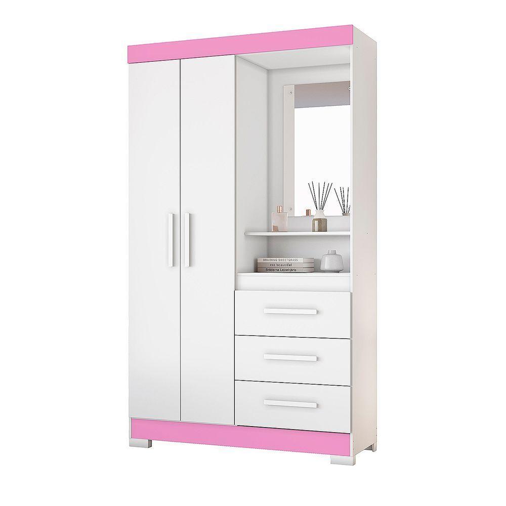 Guarda-roupa 2 Portas Nt 5170 Rosa - Notável - 1