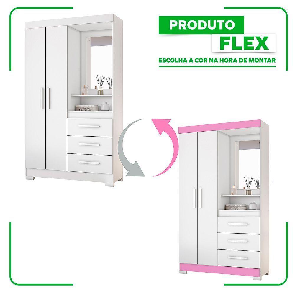 Guarda-roupa 2 Portas Nt 5170 Rosa - Notável - 5