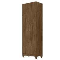 Guarda Roupa Solteiro Chile Com Cômoda Ms913 E Armário Multiuso New íris Castanho Wood - Moval - 8