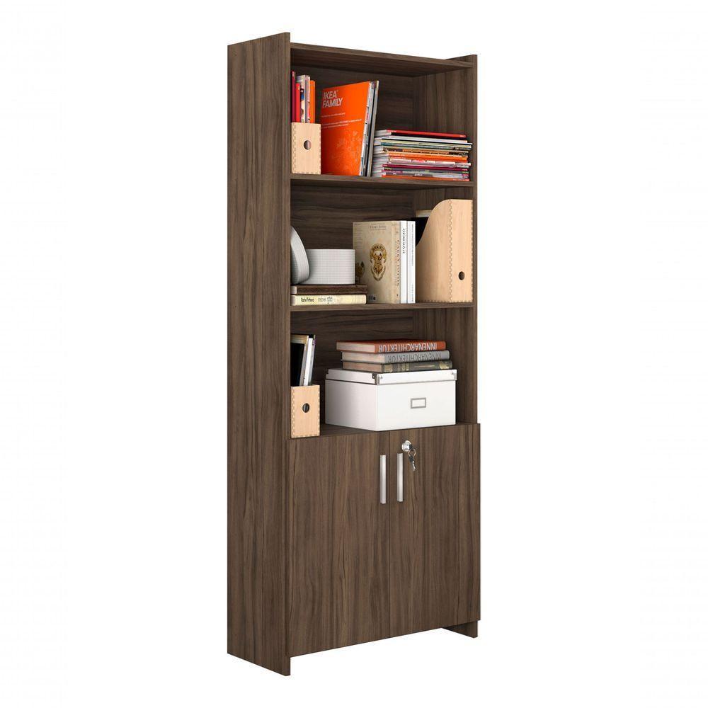 Armário Multiuso Escritório Nogal - Notável - 1