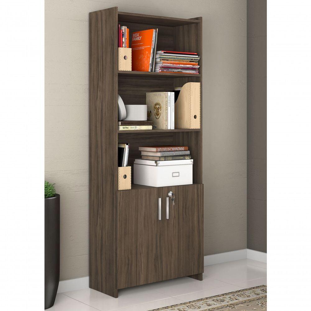 Armário Multiuso Escritório Nogal - Notável - 2