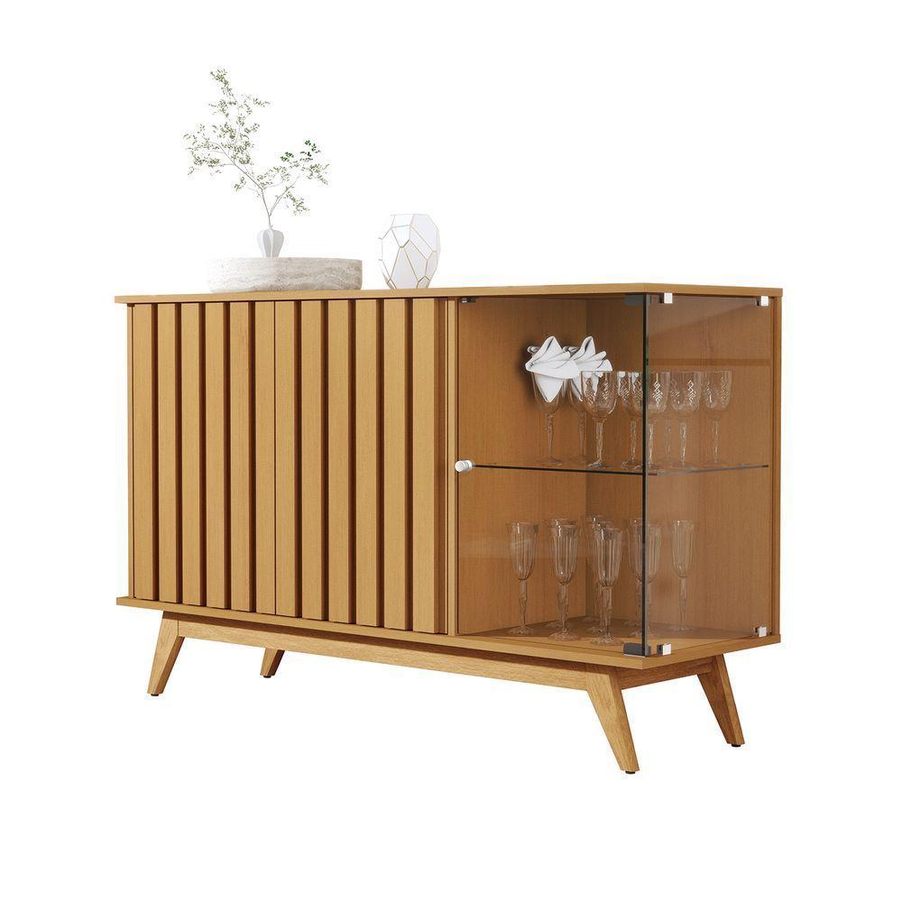 Buffet Aparador Jb Acai 3 Portas Luxo Nature - Moveis Jb - 1