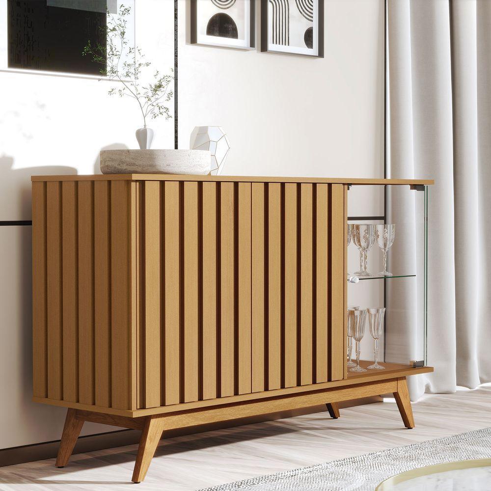 Buffet Aparador Jb Acai 3 Portas Luxo Nature - Moveis Jb - 2