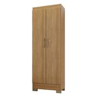 Guarda Roupa Solteiro Versa 4 Portas Com Armário Multiuso Luna Freijó Fosco - Kits Paraná - 7