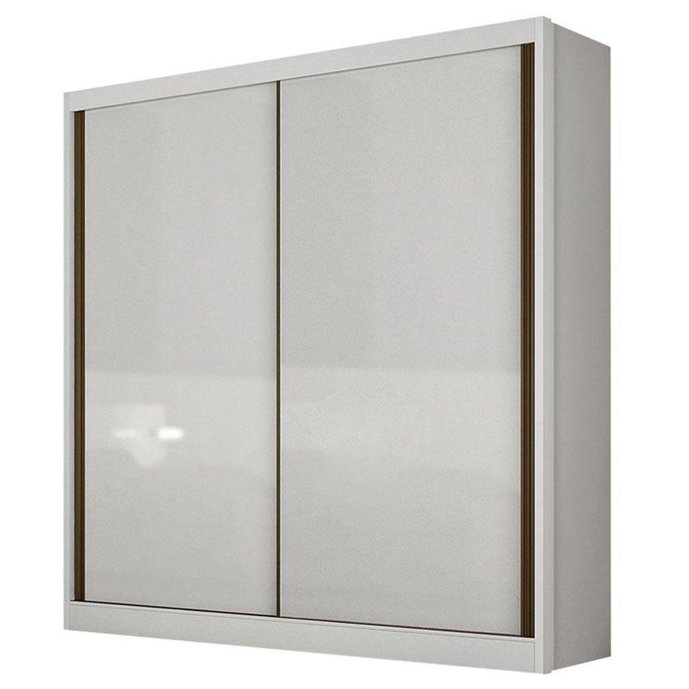 Guarda Roupa Solteiro Toledo Com Nicho E Cômoda Seul Neve - Novo Horizonte - 2