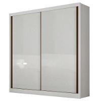 Guarda Roupa Solteiro Toledo Com Nicho E Cômoda Seul Neve - Novo Horizonte - 2