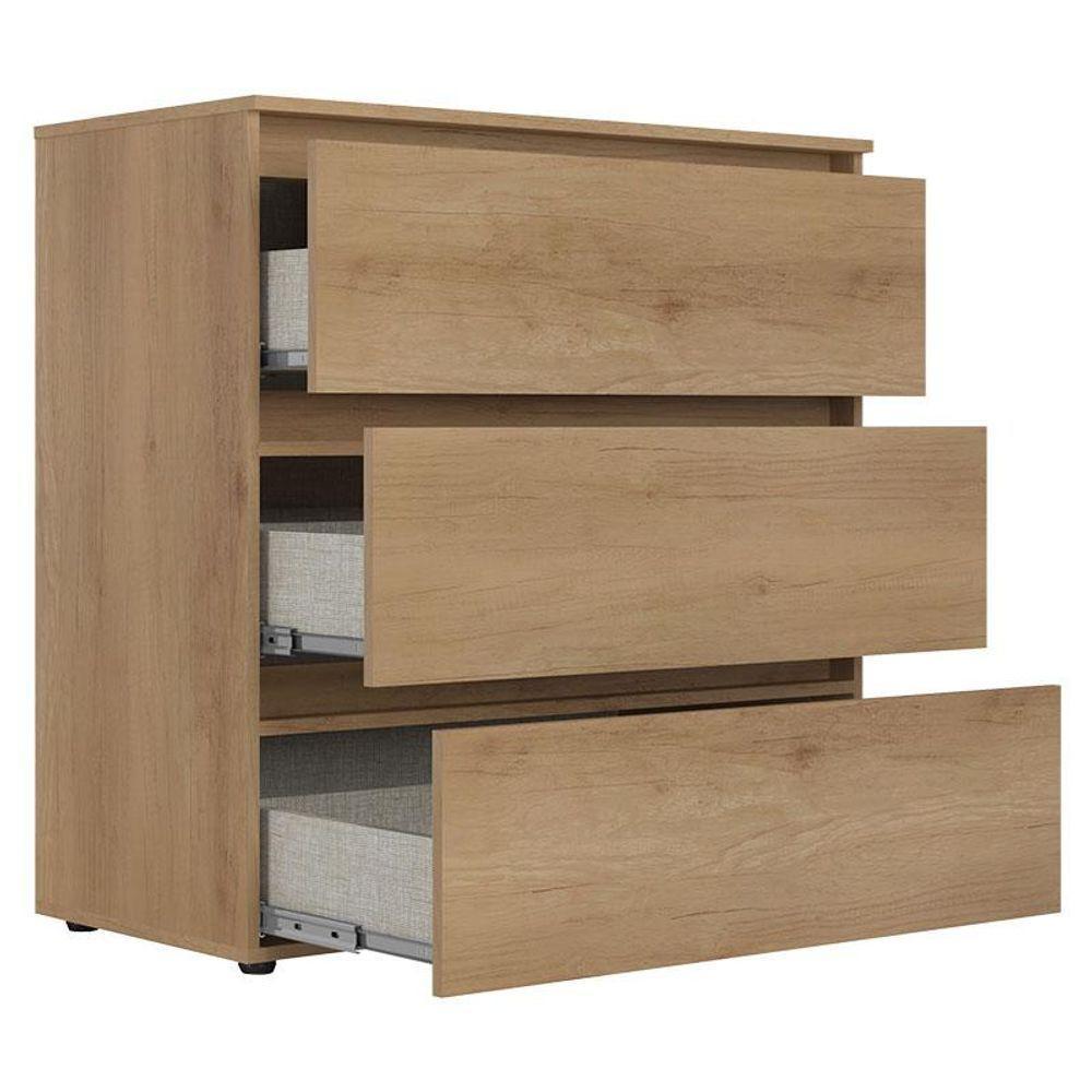 Guarda Roupa Casal Selecto Glass 7 Portas Preto Capuccino E Cômoda Gaveteiro Condessa Cappuccino - Thb - 6