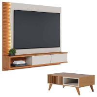 Home Suspenso Egeu Off White Freijó Com Mesa De Centro Jeri Freijó Off White - Colibri - 1