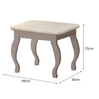 Penteadeira Camarim New Seul Com Banqueta Almofadada Mani - Luapa Móveis - 6