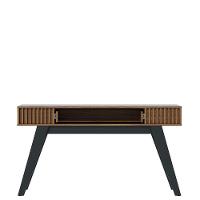 Painel Para Tv Home Suspenso Juriti 1.8 Com Aparador Riviera Noce Milano Preto Acetinado - Colibri - 6