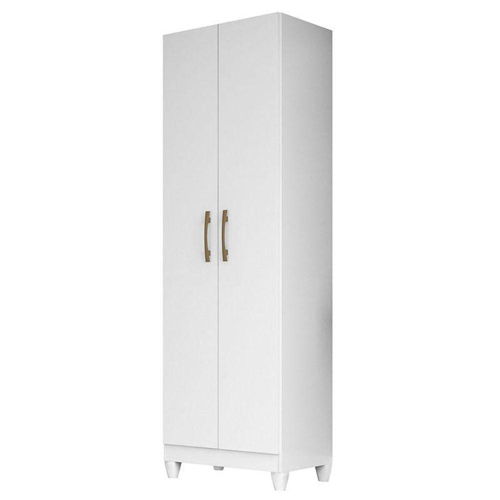 Guarda Roupa Infantil Sobral Com Cômoda Vênus Com Pés E Armário Multiuso New íris Branco Brilho - Moval - 8