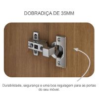 Guarda Roupa Casal Livorno Com Espelho E Cômoda Seul Cumaru 23 - Novo Horizonte - 5