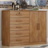 Guarda Roupa Casal Livorno Com Espelho E Cômoda Seul Cumaru 23 - Novo Horizonte - 10