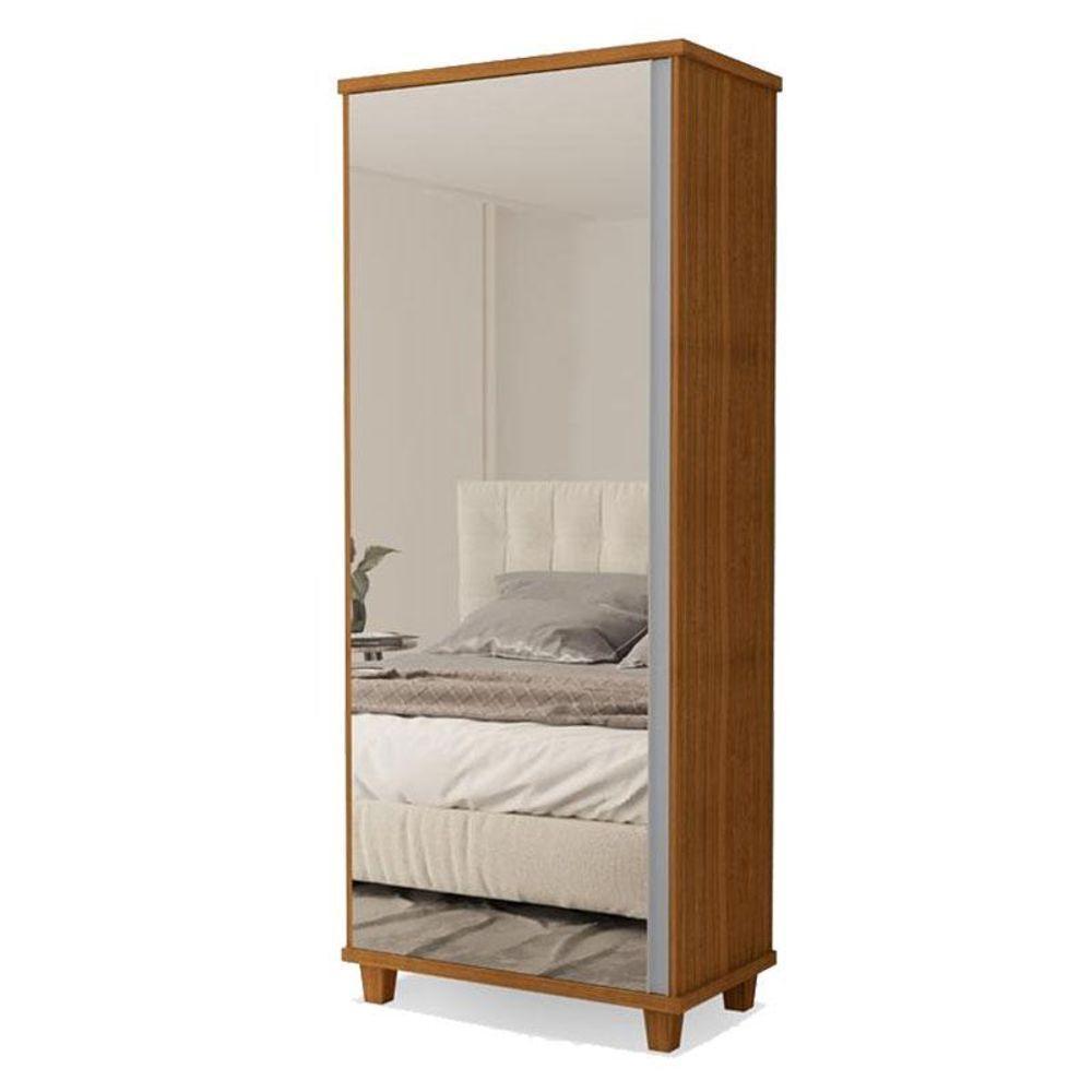 Guarda Roupa Casal 5 Portas E Armário Multiuso Londres Freijó - Luapa Móveis - 5