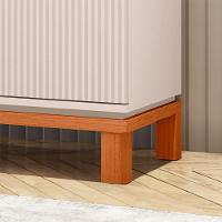 Cristaleira De Vidro Com Led Para Sala Visari C01 - D'rossi Off White-freijó - 6