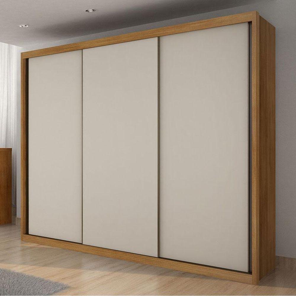 Guarda Roupa Casal Palazzo 3 Portas 6 Gavetas Cumaru 25 Fendi - Novo Horizonte - 7